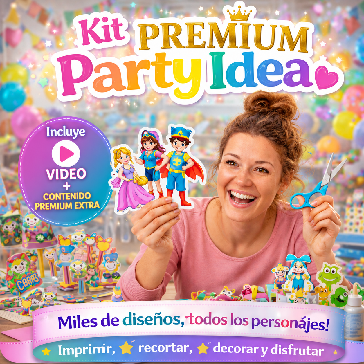 Kit Fiesta PREMIUM Video+EXTRAS | Party Idea + BONOS Regalos