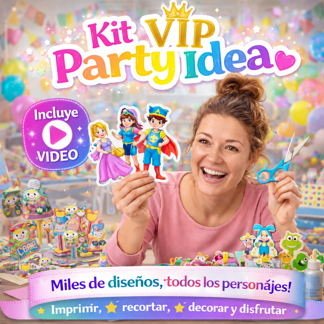 Kit Fiesta VIP Con Video | Party Idea + BONOS Regalos