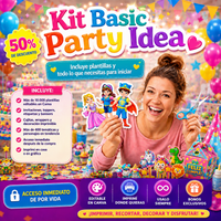 Kit Fiesta Basic | Party Idea + BONOS Regalos