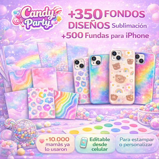 🎨 MEGA Pack Sublimación + iPhone: +350 Diseños y +500 Plantillas Listas para Usar
